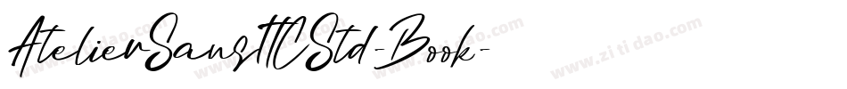 AtelierSansITCStd-Book字体转换