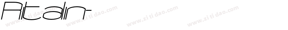 Ritalin字体转换