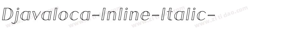 Djavaloca-Inline-Italic字体转换
