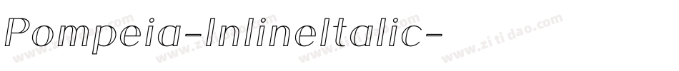 Pompeia-InlineItalic字体转换