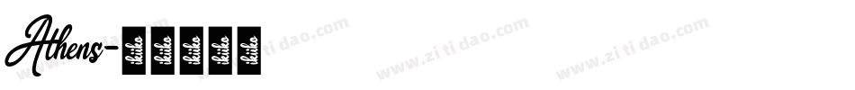Athens字体转换