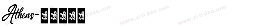 Athens字体转换