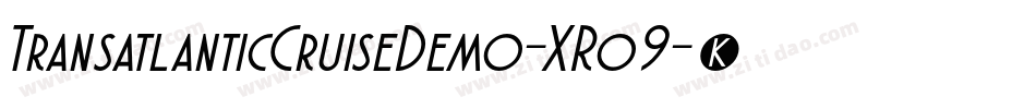 TransatlanticCruiseDemo-XRo9字体转换