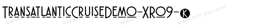 TransatlanticCruiseDemo-XRo9字体转换