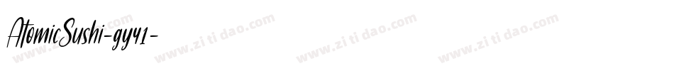 AtomicSushi-gy41字体转换