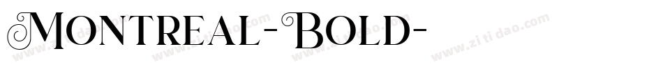 Montreal-Bold字体转换