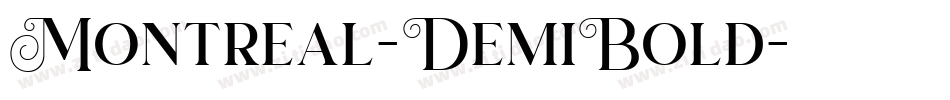 Montreal-DemiBold字体转换