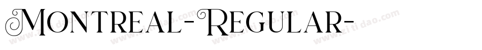 Montreal-Regular字体转换