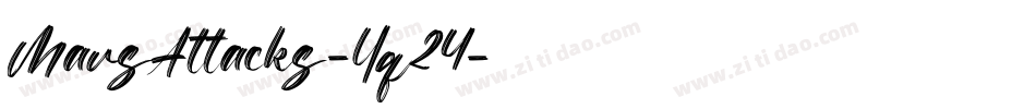 MarsAttacks-Yq24字体转换