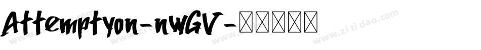 Attemptyon-nwGV字体转换