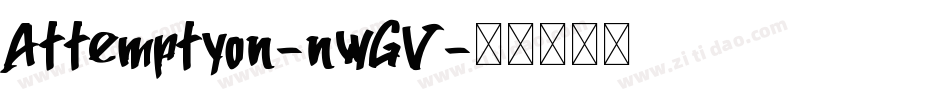 Attemptyon-nwGV字体转换