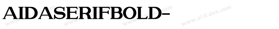 AidaSerifBold字体转换