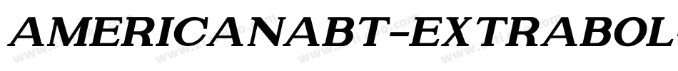 AmericanaBT-ExtraBol字体转换