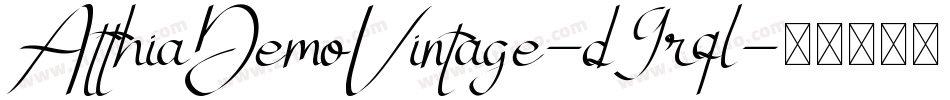 AtthiaDemoVintage-d9rql字体转换