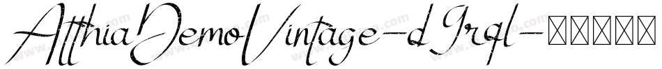 AtthiaDemoVintage-d9rql字体转换