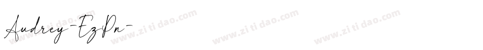 Audrey-EzPn字体转换