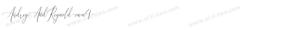 AudreyAndReynold-vwn4字体转换