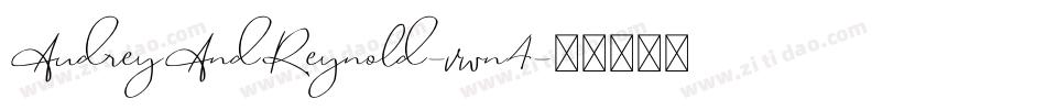 AudreyAndReynold-vwn4字体转换
