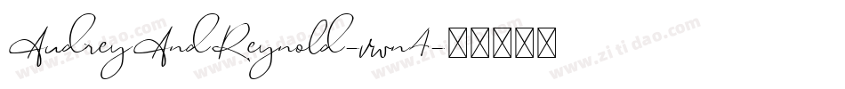 AudreyAndReynold-vwn4字体转换