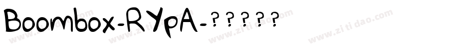 Boombox-RYpA字体转换