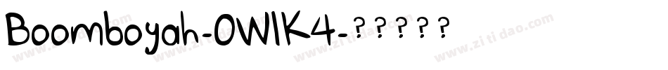 Boomboyah-0WlK4字体转换