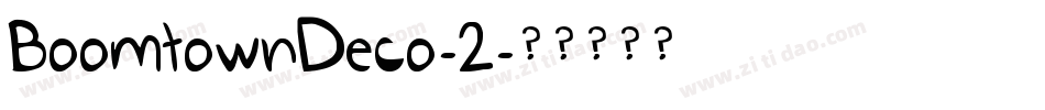 BoomtownDeco-2字体转换