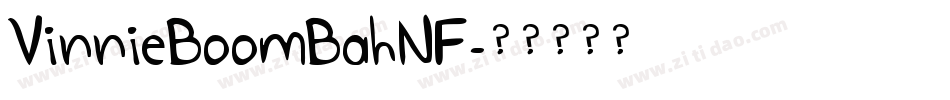VinnieBoomBahNF字体转换