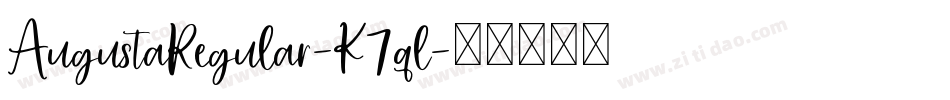 AugustaRegular-K7ql字体转换