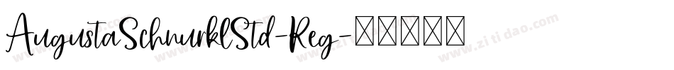 AugustaSchnurklStd-Reg字体转换