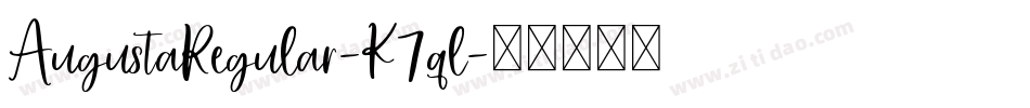 AugustaRegular-K7ql字体转换