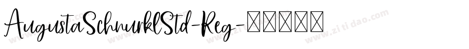 AugustaSchnurklStd-Reg字体转换