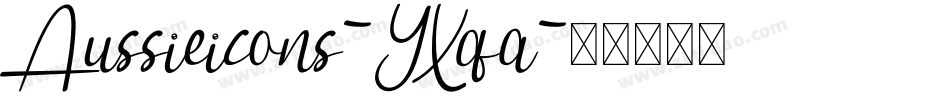 Aussieicons-YXqa字体转换