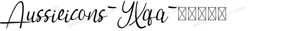 Aussieicons-YXqa字体转换