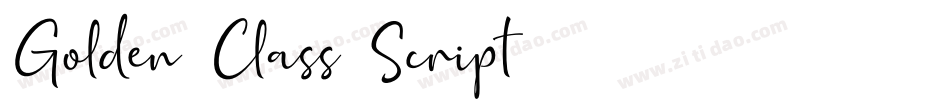 Golden-Class-Script-2字体转换