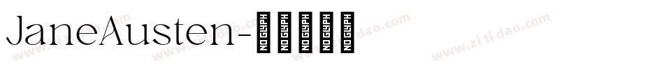 JaneAusten字体转换