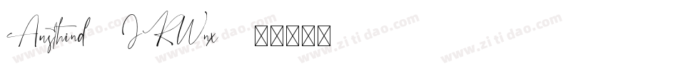 Austhind-JRWnx字体转换