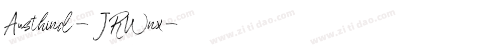 Austhind-JRWnx字体转换
