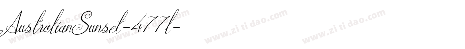 AustralianSunset-477l字体转换