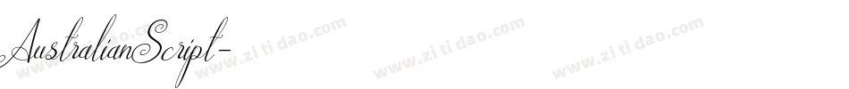 AustralianScript字体转换