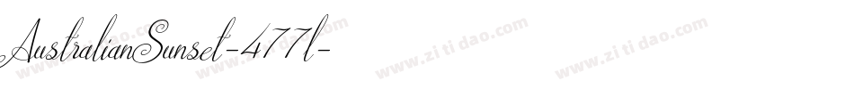 AustralianSunset-477l字体转换