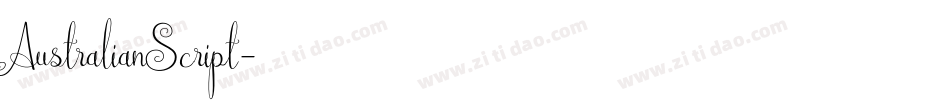 AustralianScript字体转换
