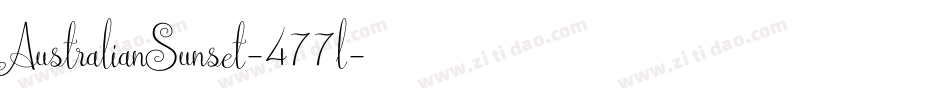 AustralianSunset-477l字体转换