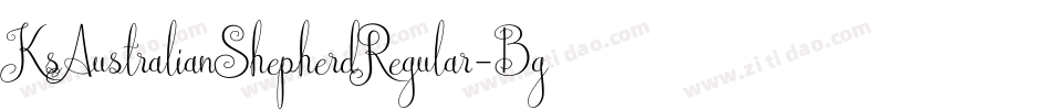 KsAustralianShepherdRegular-Bgj5字体转换