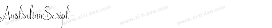 AustralianScript字体转换