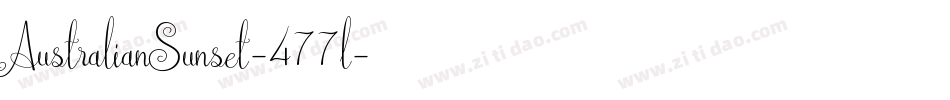 AustralianSunset-477l字体转换