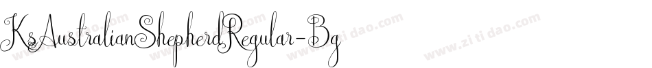 KsAustralianShepherdRegular-Bgj5字体转换