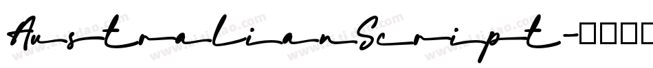 AustralianScript字体转换