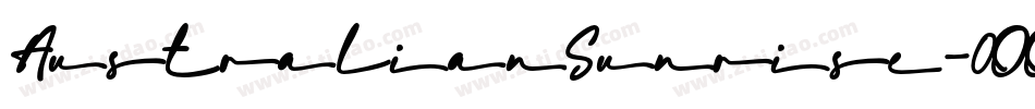 AustralianSunrise-0OOP字体转换