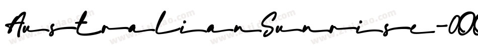 AustralianSunrise-0OOP字体转换
