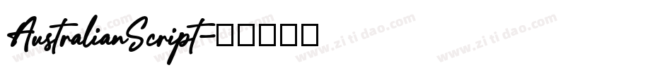 AustralianScript字体转换